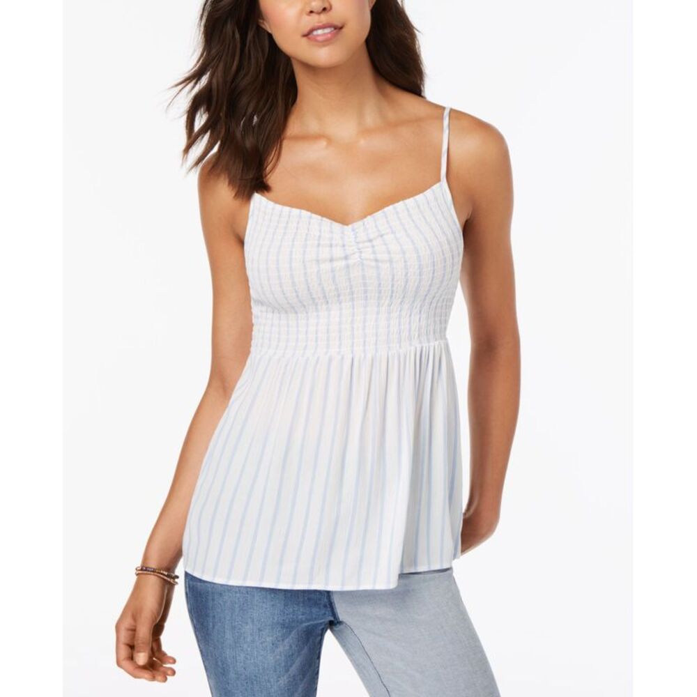 Almost Famous Juniors Smocked Cami Top